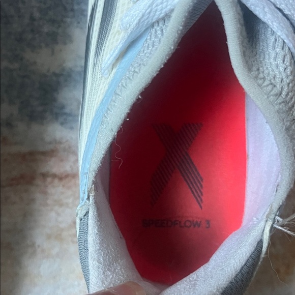 Adidas Cream and Gray Indoor Soccer Cleats - Picture 7 of 7